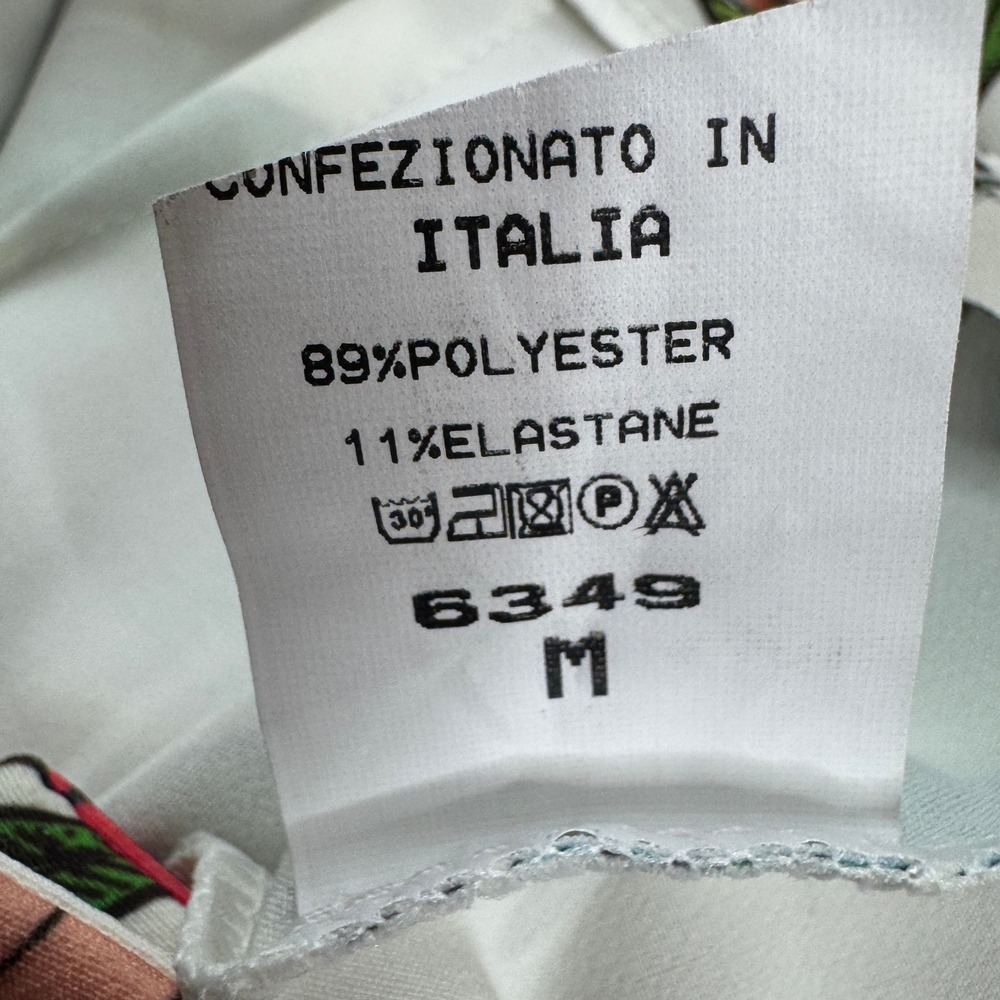 NWT Maia Hemera Made In Italy Floral Print Pants White Multi Color Womens Size M - Picture 4 of 11